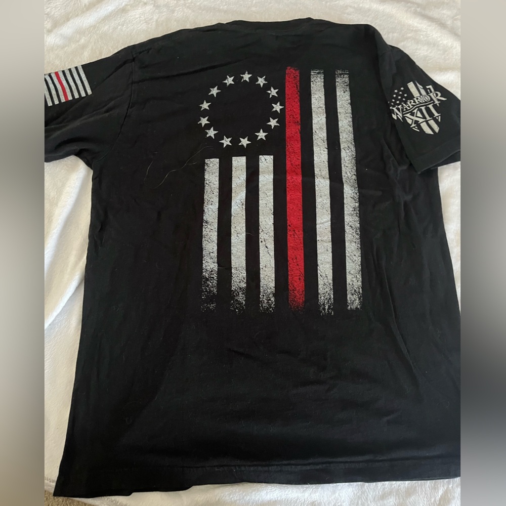 Men’s Warrior XII Thin Red Line T Shirt